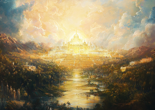 Revelation 21-22 New Heaven and New Earth Wall Art