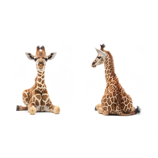 Baby Giraffe Nursery Baby Animal Wall Art, Set of 2