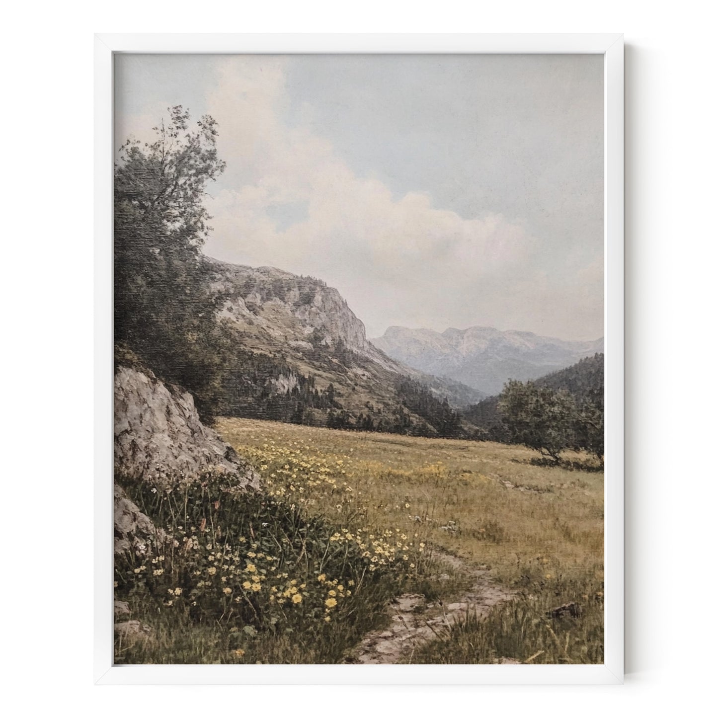 Tranquil Mountain Meadow Wall Art