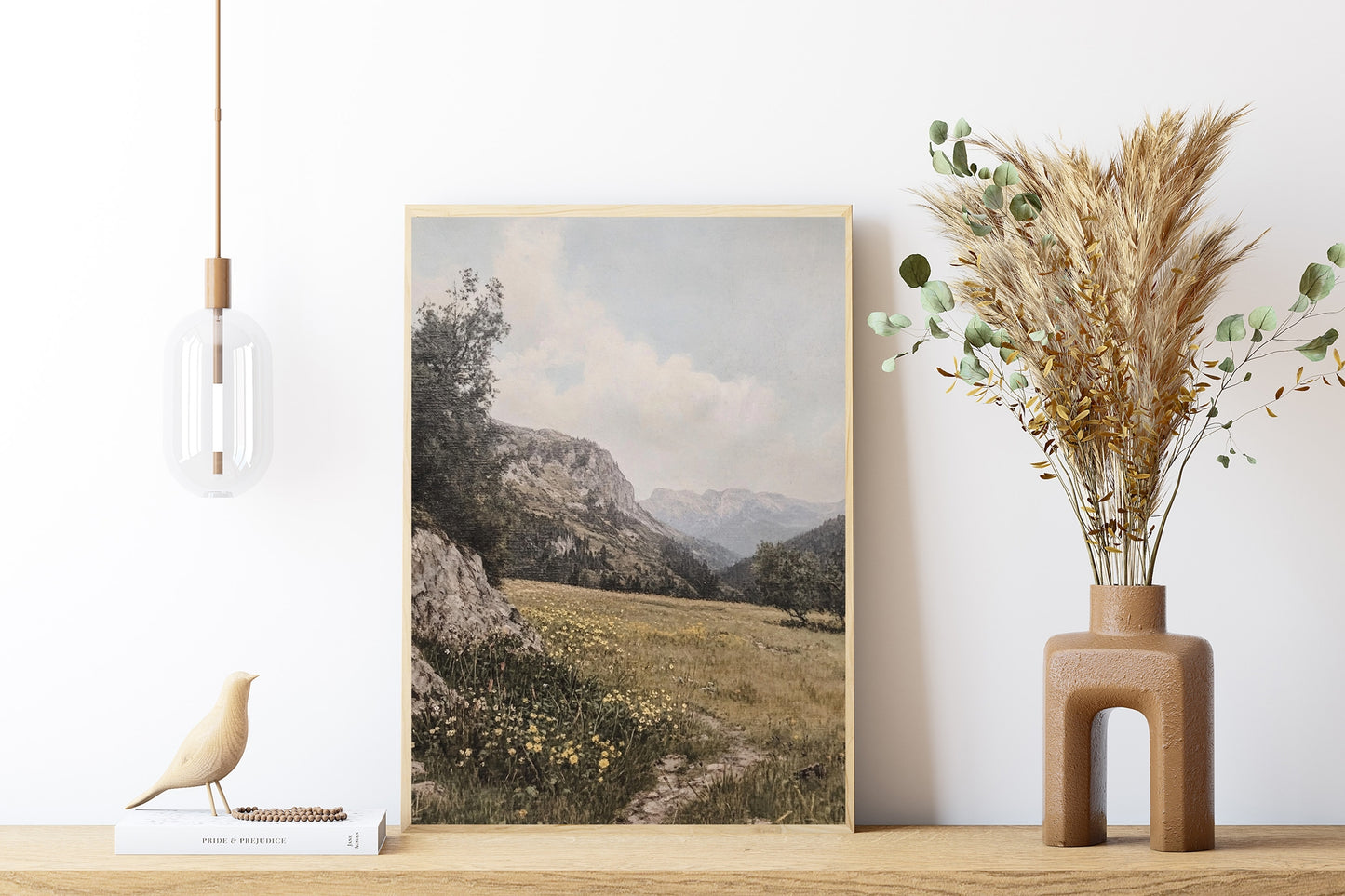 Tranquil Mountain Meadow Wall Art
