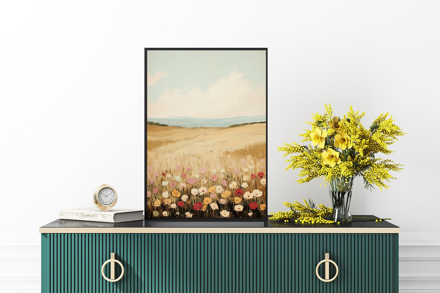 Blooming Wildflower Path – Rustic Floral & Nature Wall Art