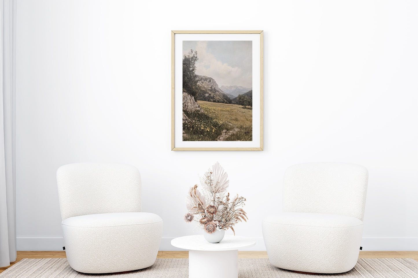 Tranquil Mountain Meadow Wall Art