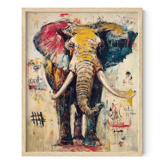 Majestic Elephant in the Wild Wall Art