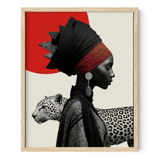 Regal Wild Nigerian Majesty in Motion Wall Art