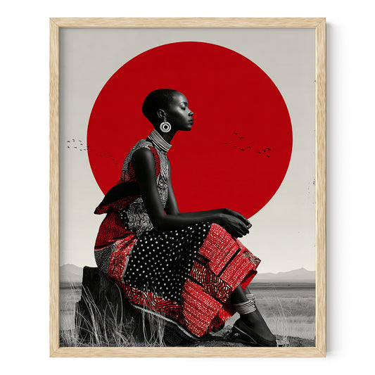 Desert Radiance The Golden Grace of Africa Wall Art