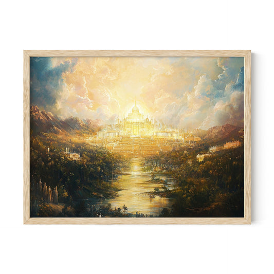 Revelation 21-22 New Heaven and New Earth Wall Art