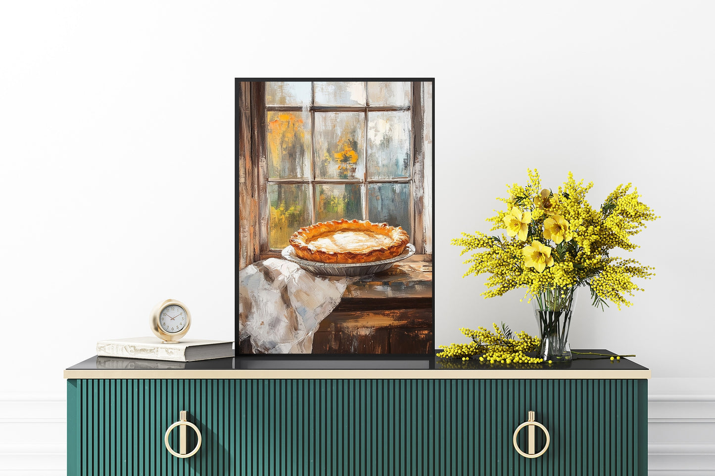 Warm Apple Pie in the Window Wall Art