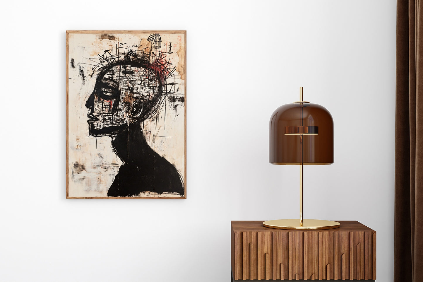 Boom Bap Skull Wall Art