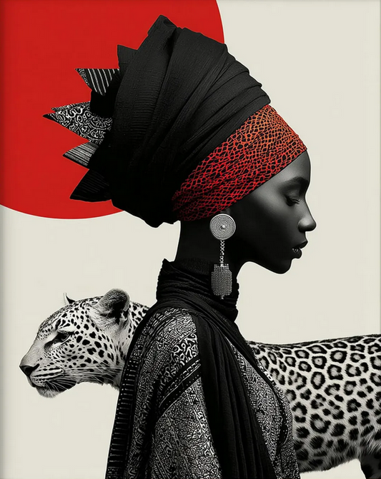 Regal Wild Nigerian Majesty in Motion Wall Art