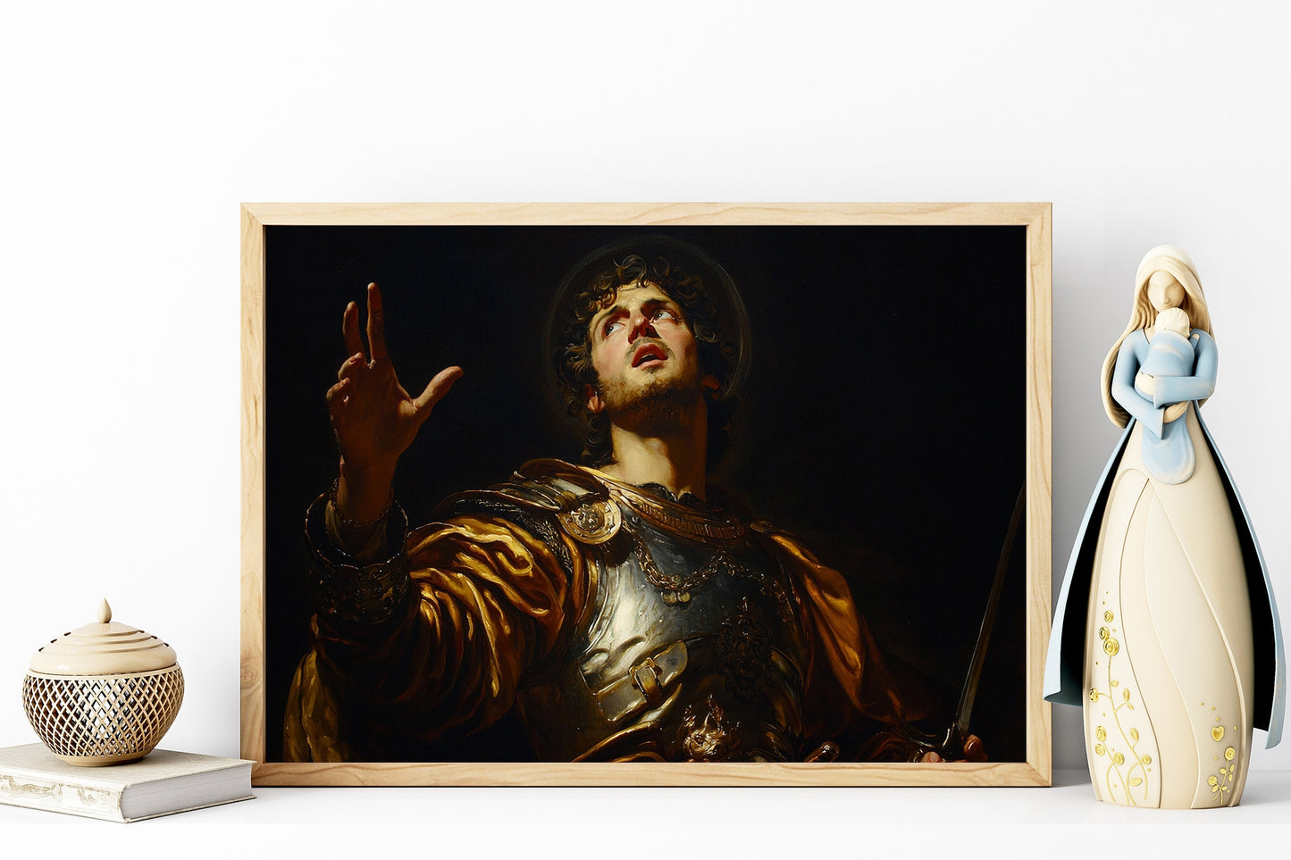 Joshua Courageous Leader - Classic Bible Character Wall Art