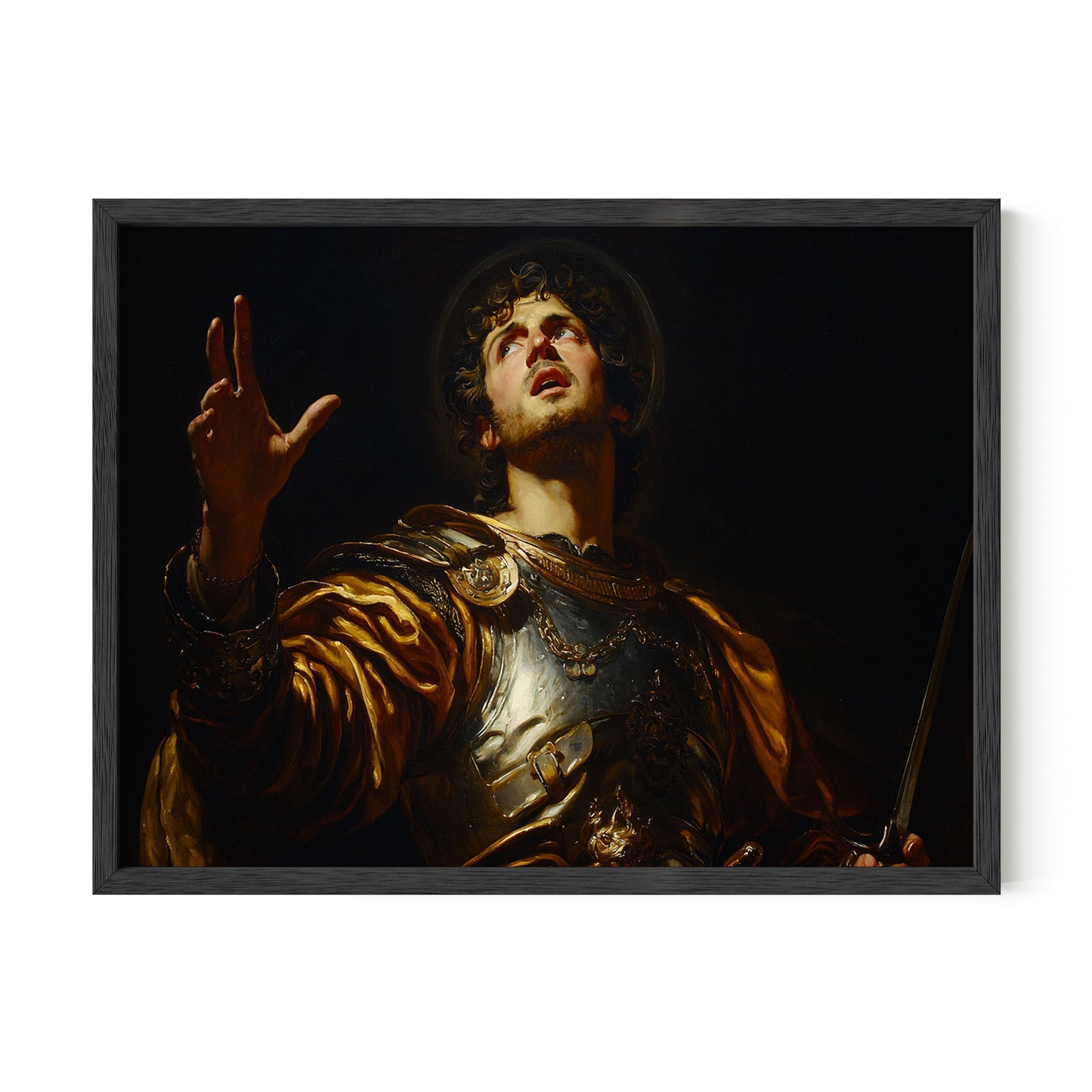 Joshua Courageous Leader - Classic Bible Character Wall Art