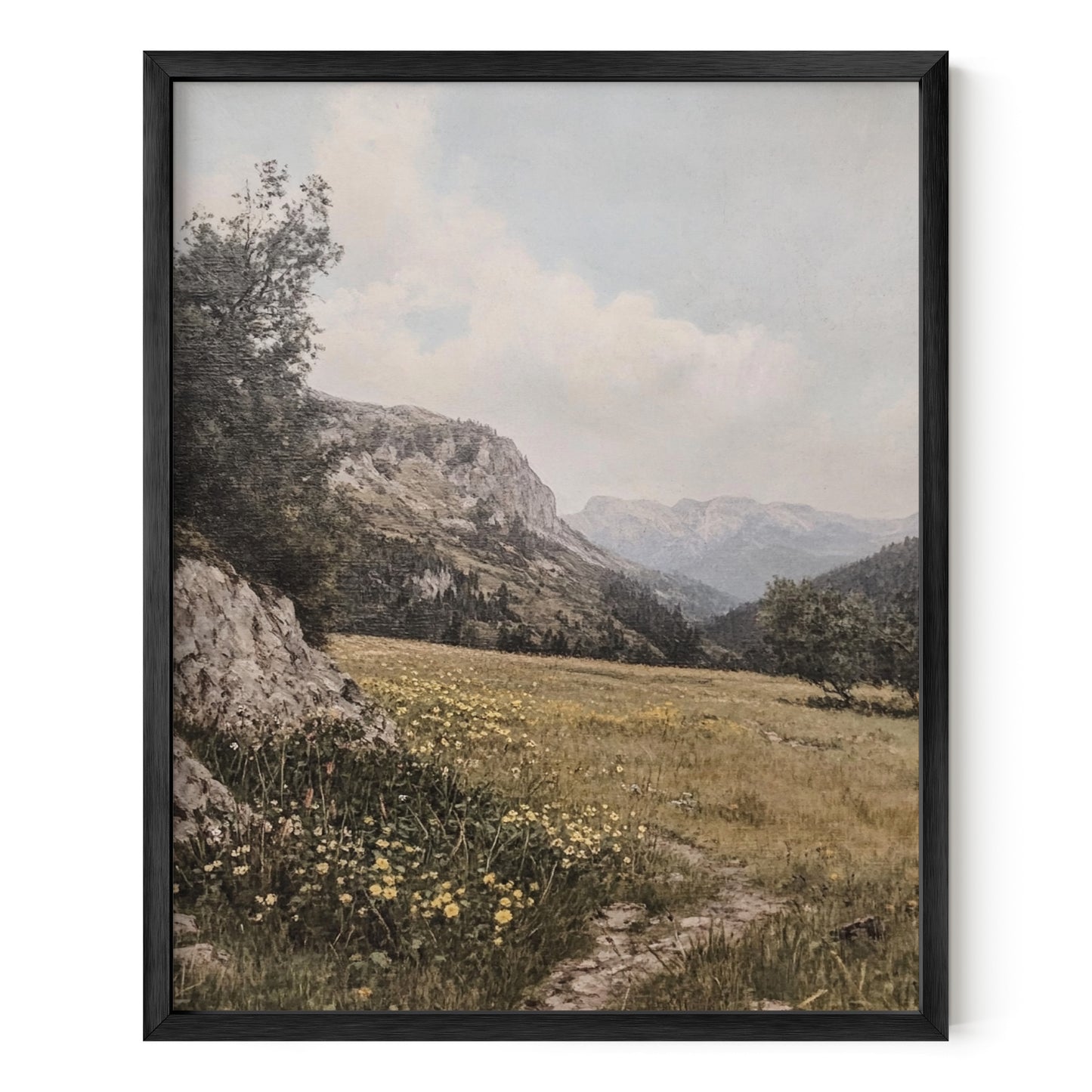 Tranquil Mountain Meadow Wall Art