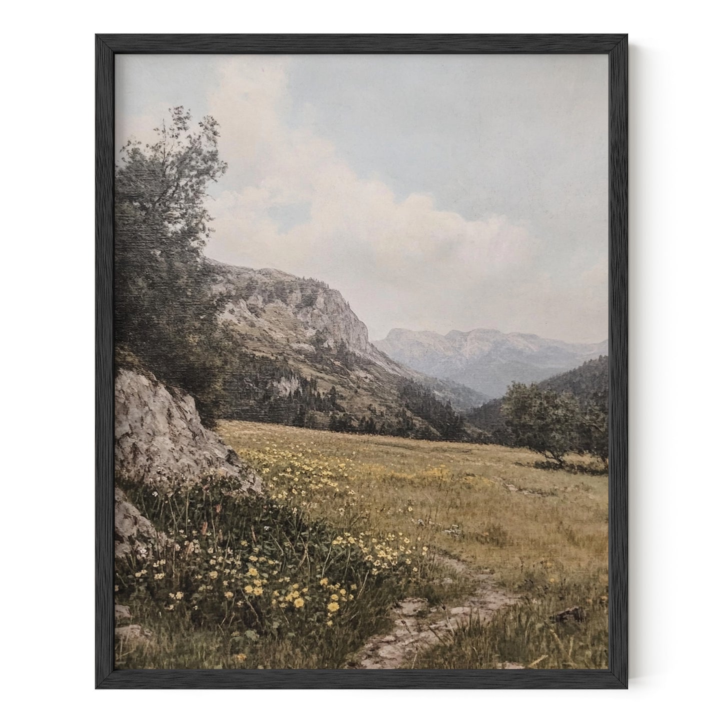 Tranquil Mountain Meadow Wall Art
