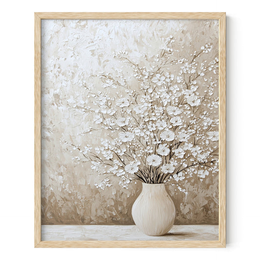 Rustic Vase of Flowers Wall Art