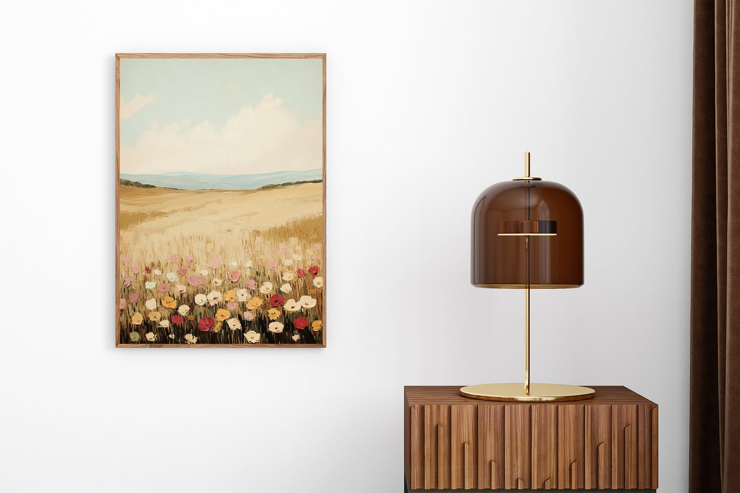 Blooming Wildflower Path – Rustic Floral & Nature Wall Art