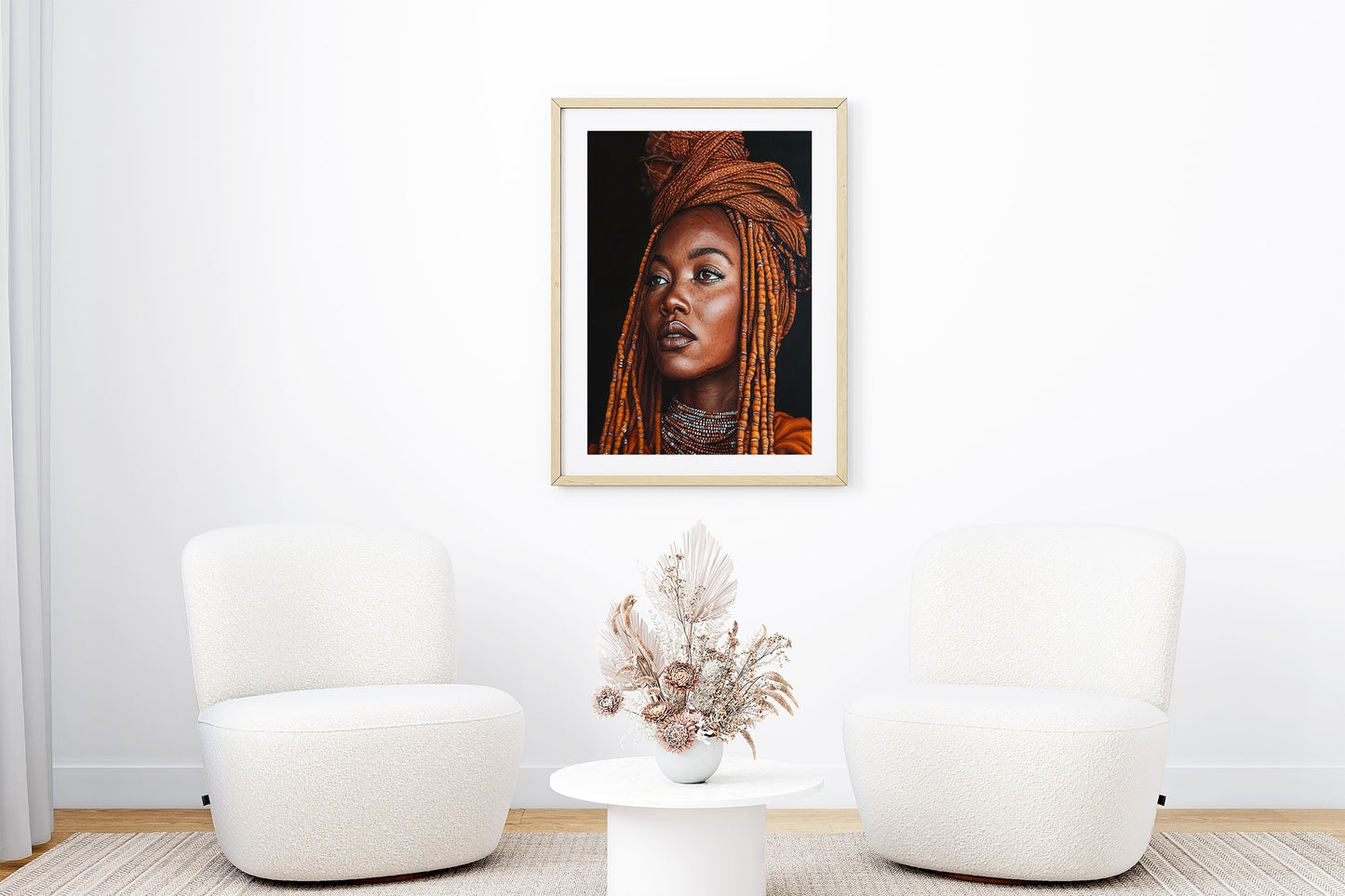 Queen of the Continent Wall Art, Braided Majesty, African Wall Art, Black Wall Art, Black Culture, Black Art, African American Woman Art 