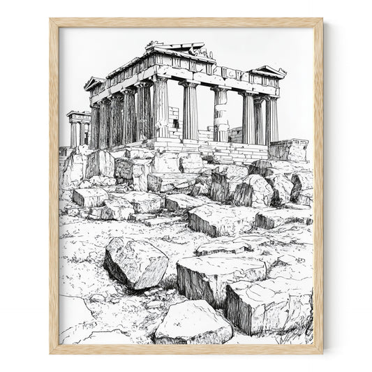 Acropolis & Parthenon in Athens Wall Art