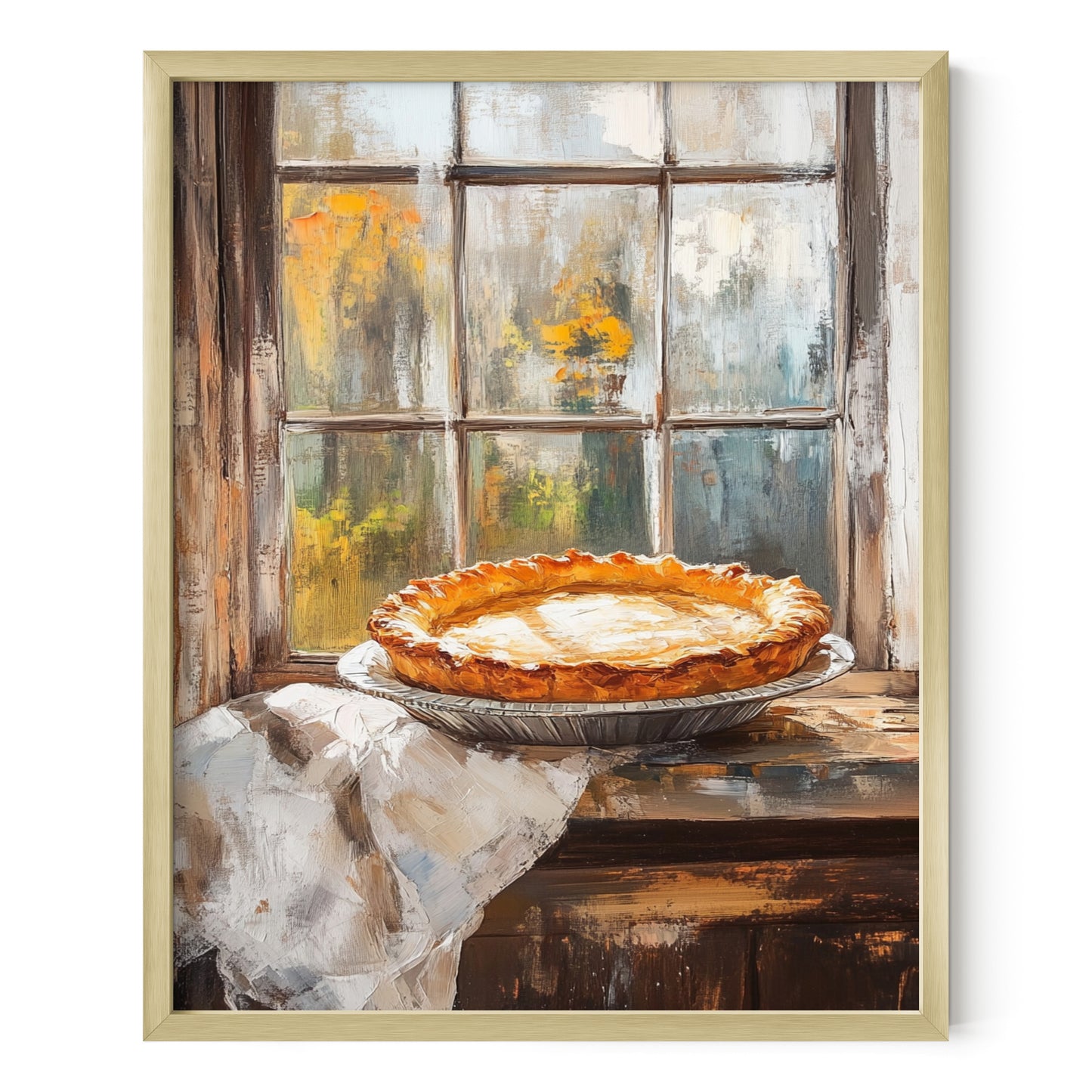 Warm Apple Pie in the Window Wall Art