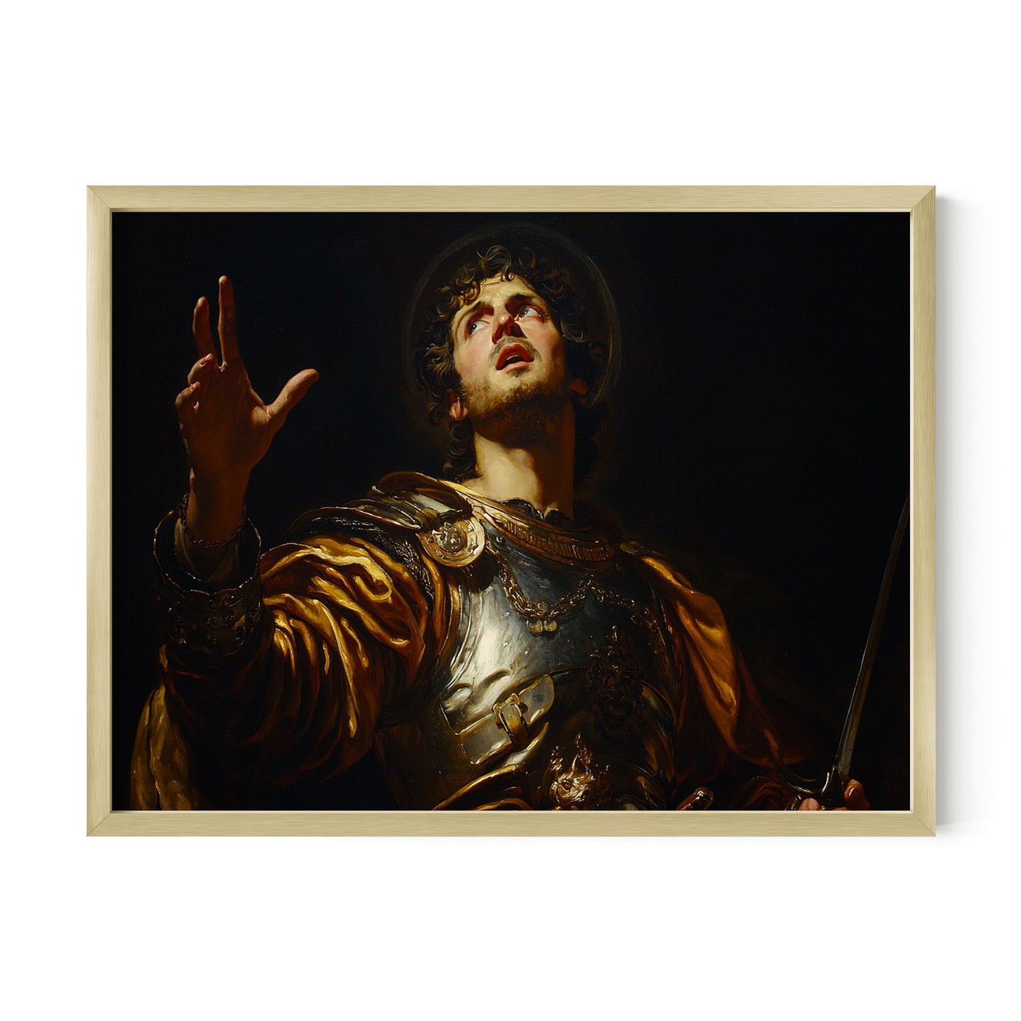 Joshua Courageous Leader - Classic Bible Character Wall Art