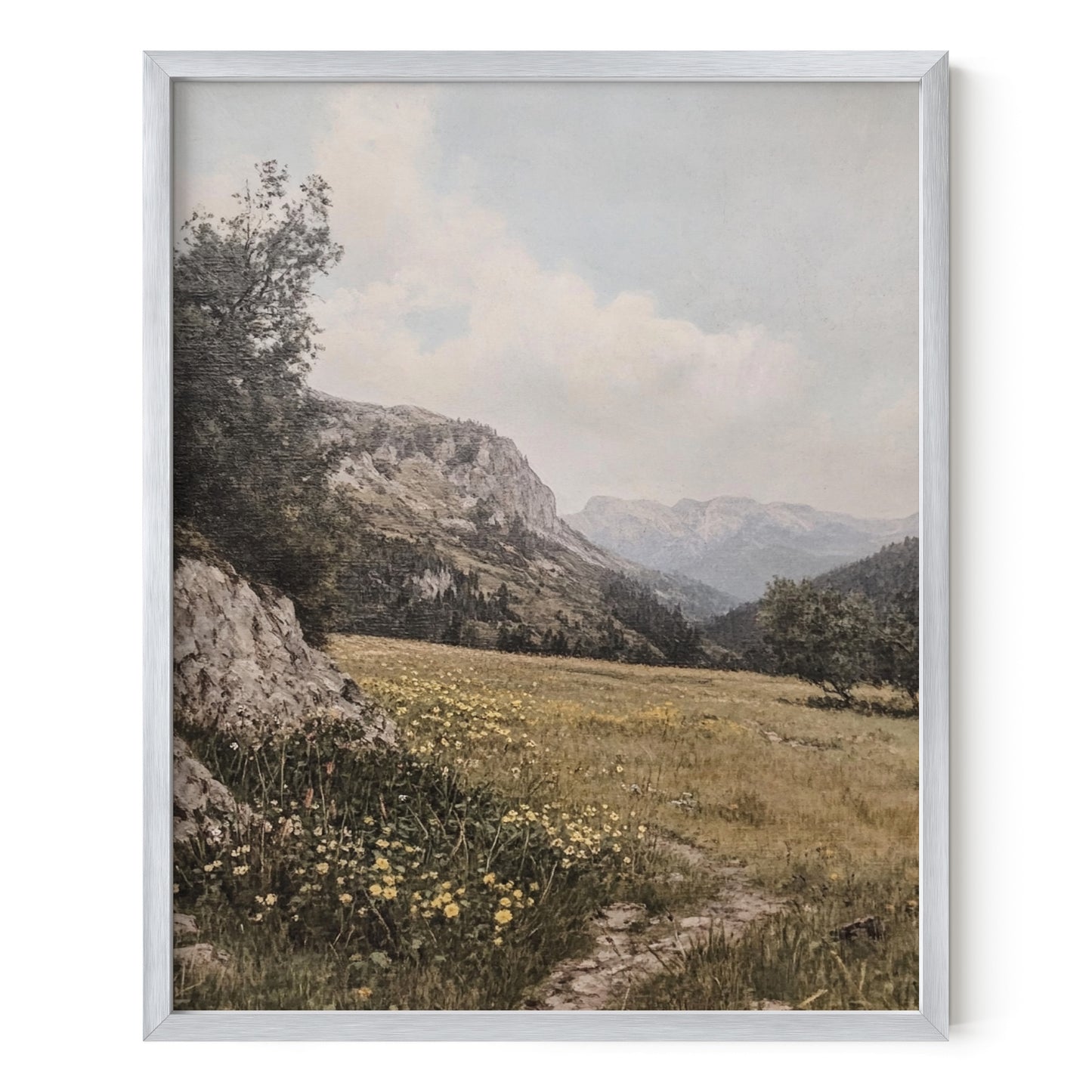 Tranquil Mountain Meadow Wall Art
