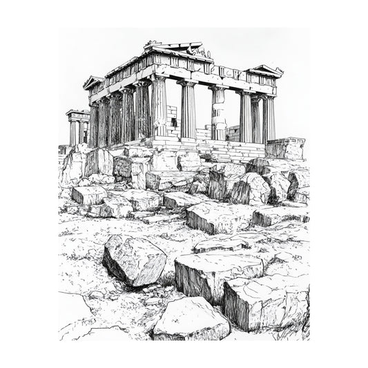 Acropolis & Parthenon in Athens Wall Art