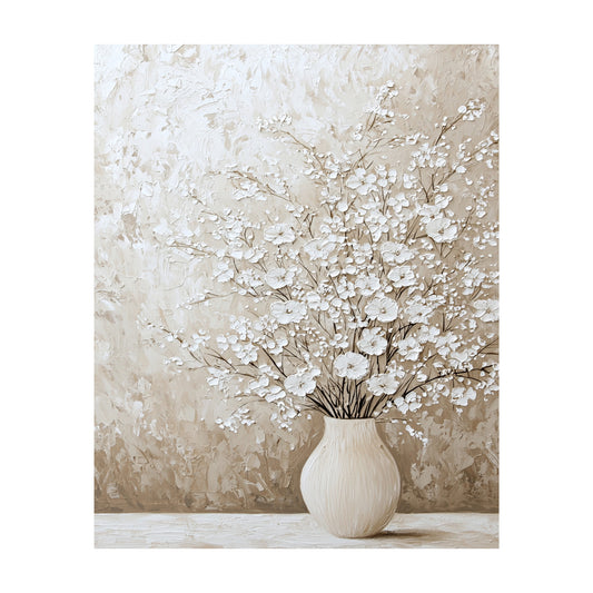 Rustic Vase of Flowers Wall Art