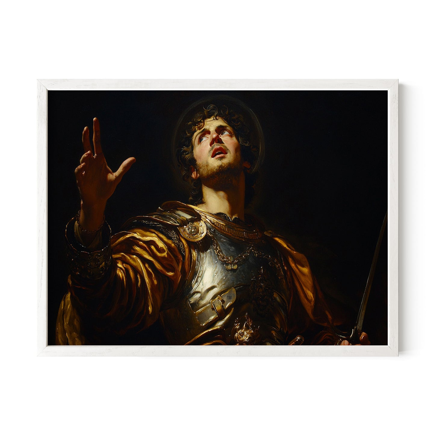 Joshua Courageous Leader - Classic Bible Character Wall Art
