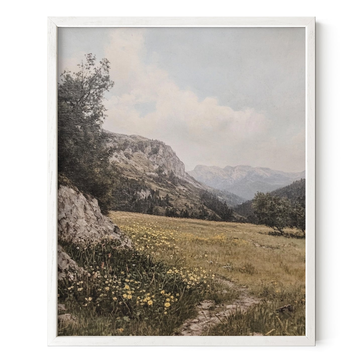 Tranquil Mountain Meadow Wall Art